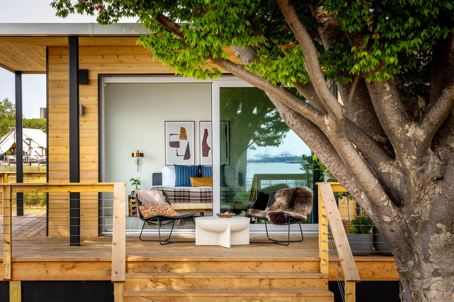 Outlook Liberty Suite porch at Governors Island by Collective Retreats